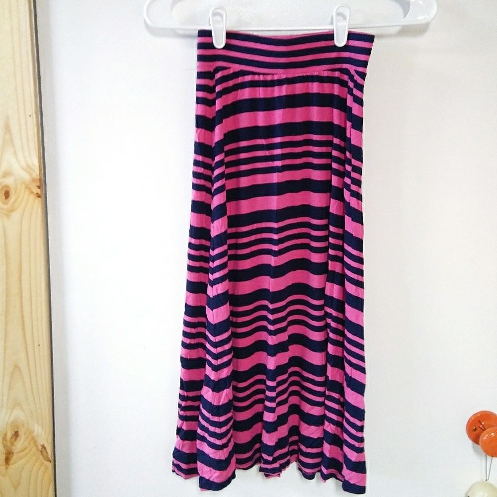 Cherokee Pink and Black Striped Skirt ❤